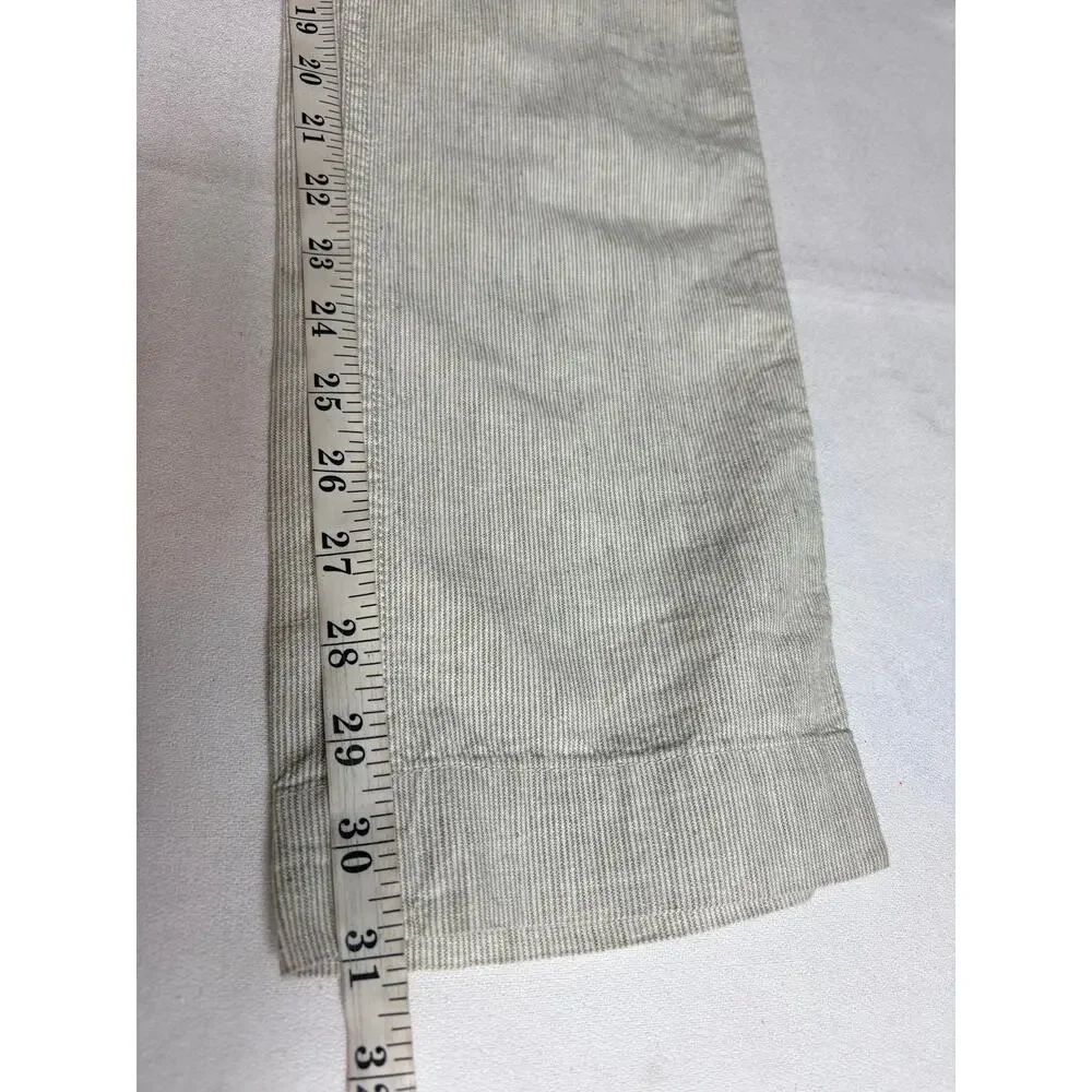 Banana Republic Men's Linen Stripe Neutral Pants Size 29X32 NWT